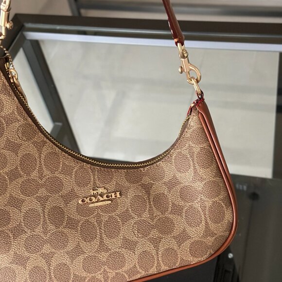 Premium Coach Brown Cherry Mini Bag - Picture 3 of 6